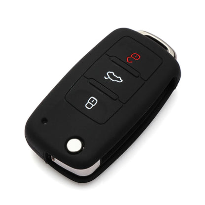 Silicone car key cover For Volkswagen VW polo passat b5 b6 golf 4 5 6 jetta mk6 tiguan Golf CrossFox Plus Eos Scirocco