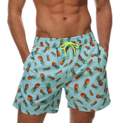 Escatch 2026 Summer New Mens Shorts Polyester Quick Dry Board Mesh Liner Side Pockets Run Gym Swimsuit Surf Swim Trunks For Man