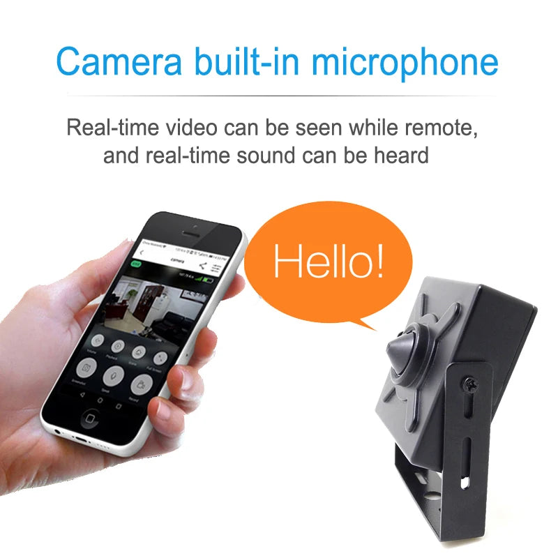 JIENUO 5MP Mini kamera IP PoE Audio mikro Cctv bezpieczeństwo wideo nadzór IPCam wewnętrzna Onvif HD kamera sieciowa domowa ICSee Xmeye