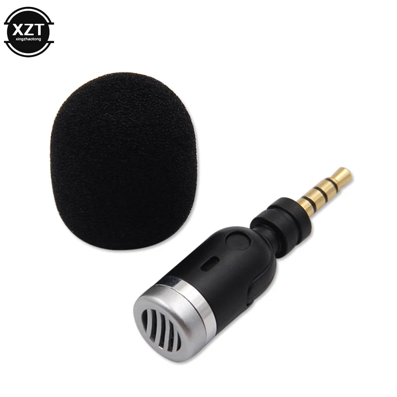 Portable Mini Microphone 3.5mm Aux Mono/ Stereo/ 4 Pole Flexural Bendable for Mobile Phone Computer Laptop PC Recording
