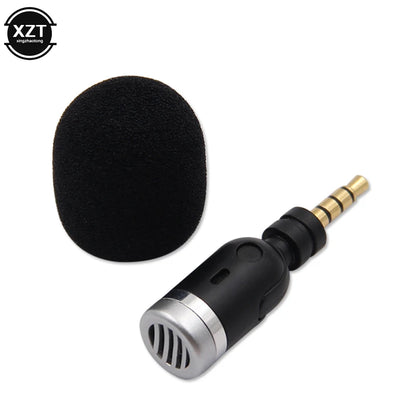 Portable Mini Microphone 3.5mm Aux Mono/ Stereo/ 4 Pole Flexural Bendable for Mobile Phone Computer Laptop PC Recording