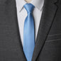 Men Necktie Zipper Lazy Tie Fashion Solid 6cm Ties Business for Man Gravatas Handkerchief Bowtie Mens Wedding Shirt Accessories