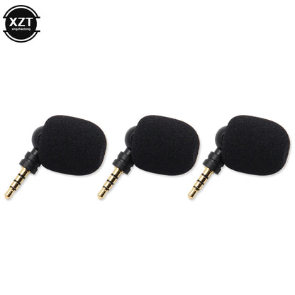 Portable Mini Microphone 3.5mm Aux Mono/ Stereo/ 4 Pole Flexural Bendable for Mobile Phone Computer Laptop PC Recording