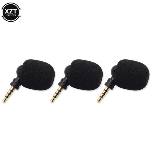 Portable Mini Microphone 3.5mm Aux Mono/ Stereo/ 4 Pole Flexural Bendable for Mobile Phone Computer Laptop PC Recording