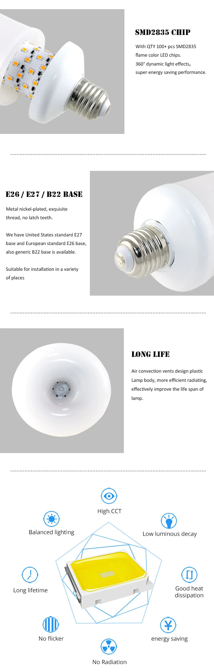 3 Modes+Gravity Sensor 9W 12W E27 E26 E14 B22 Flame Bulb 85-265V LED Flame Effect Fire Light Flickering Emulation Decor LED Lamp