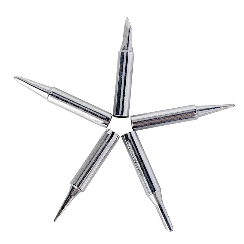 JCD Soldering Iron Tips black Pure Copper Soldering Tip 5pcs/set 900M-T Lead-free Welding Solder Rework Tools Accessories