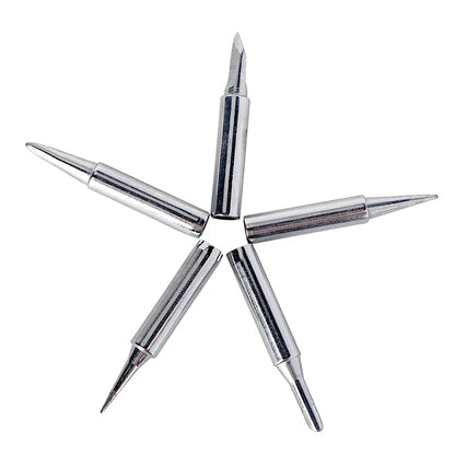 JCD Soldering Iron Tips black Pure Copper Soldering Tip 5pcs/set 900M-T Lead-free Welding Solder Rework Tools Accessories