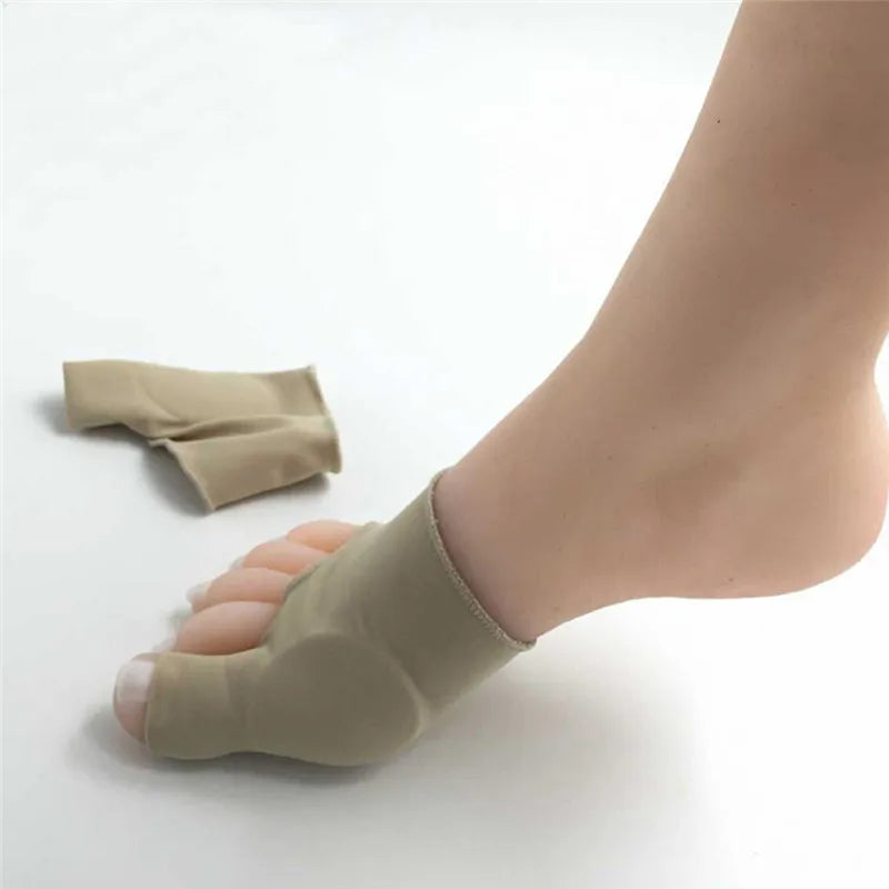 1 Pair Bunion Protector Silicone Gel Sleeve Hallux Valgus Corrector Overlapping Big Toe Orthopedic Toe Separator Foot Massage