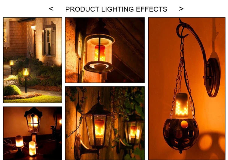 3 Modes+Gravity Sensor 9W 12W E27 E26 E14 B22 Flame Bulb 85-265V LED Flame Effect Fire Light Flickering Emulation Decor LED Lamp