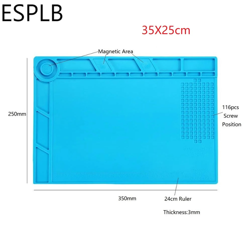 ESPLB Insulation Repair Pad Heat-Resistant Silicon Soldering Station Kinds Of Mat Work Pad Desk Platform BGA Soldering Station