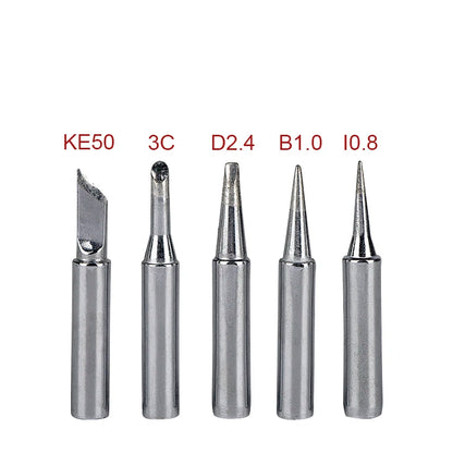 JCD Soldering Iron Tips black Pure Copper Soldering Tip 5pcs/set 900M-T Lead-free Welding Solder Rework Tools Accessories