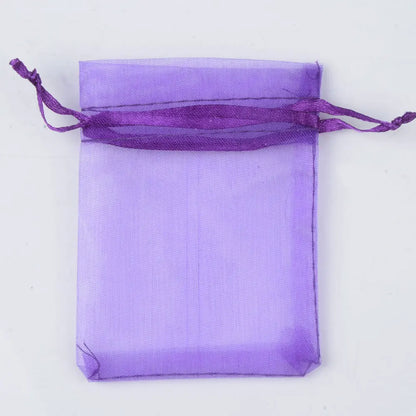 50pcs/lot 24 Colors Jewelry Bag Organza Gift Bags For Jewelry Packaging Bags Wedding Gift Storage Drawstring Pouches Wholesale