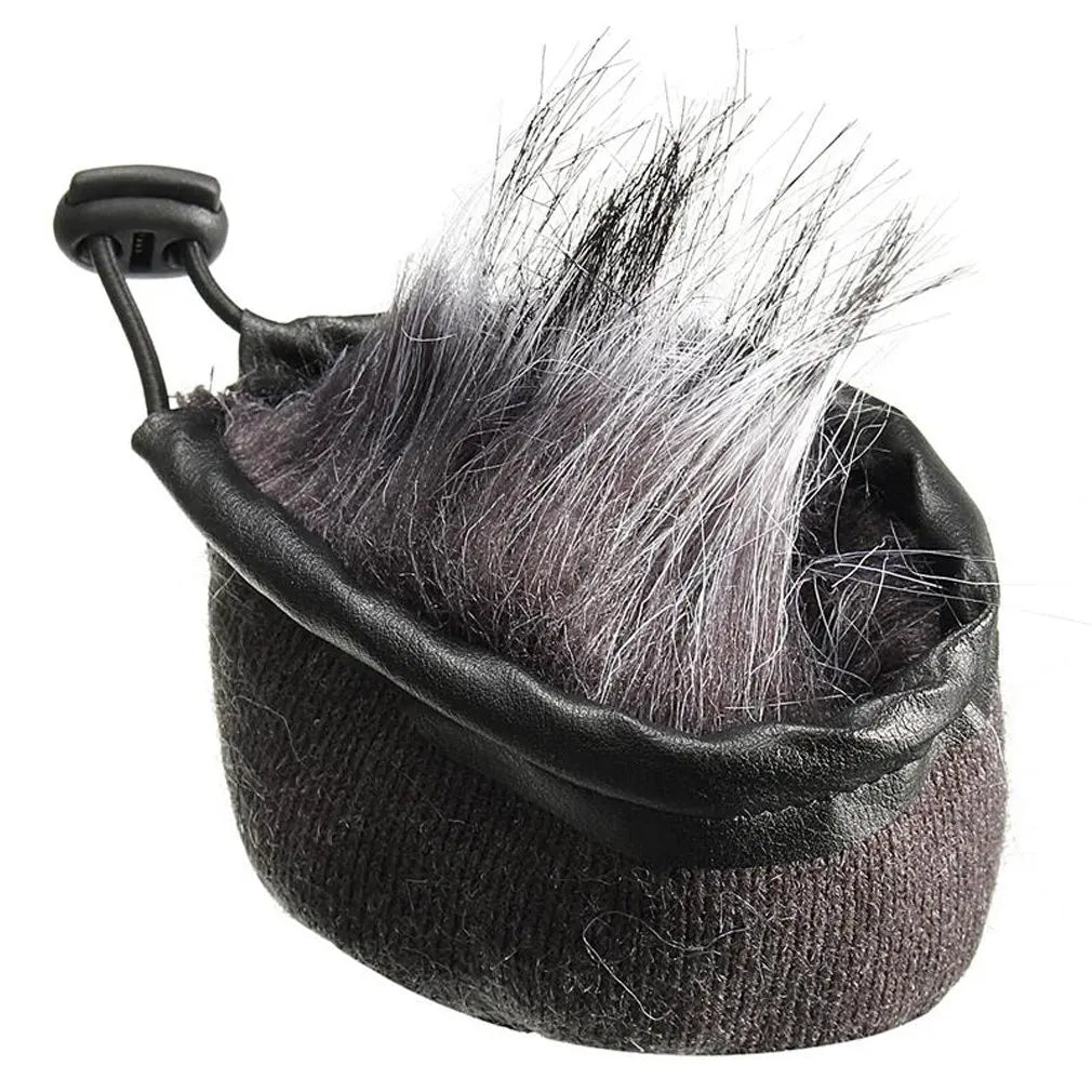 For Zoom H4N H2N Recorder Artificial Fur Wind Microphone Cover Muff Windscreen Sleeve Shield