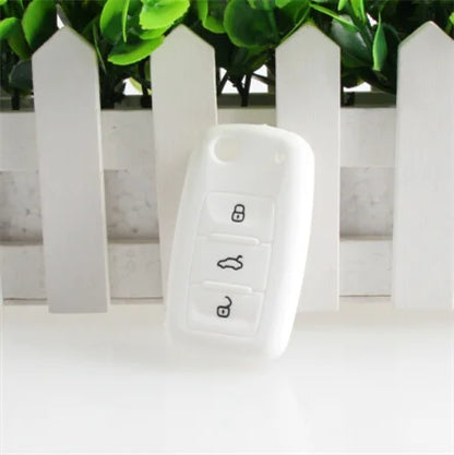 Silicone car key cover For Volkswagen VW polo passat b5 b6 golf 4 5 6 jetta mk6 tiguan Golf CrossFox Plus Eos Scirocco
