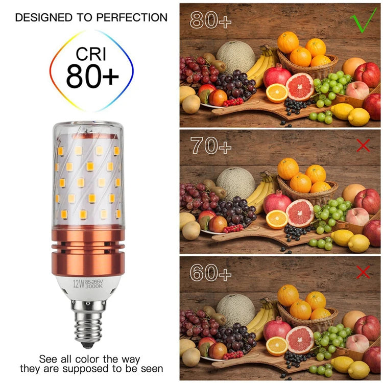 1Pcs/lot E27 E14 LED Lamp light SMD 2835 12W 16W 60LEDS 80LEDS lamps lights 220V Bulbs LED Corn Candle bulb 2 Color Temperatures