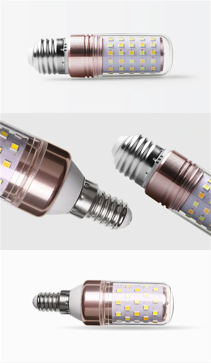 1Pcs/lot E27 E14 LED Lamp light SMD 2835 12W 16W 60LEDS 80LEDS lamps lights 220V Bulbs LED Corn Candle bulb 2 Color Temperatures