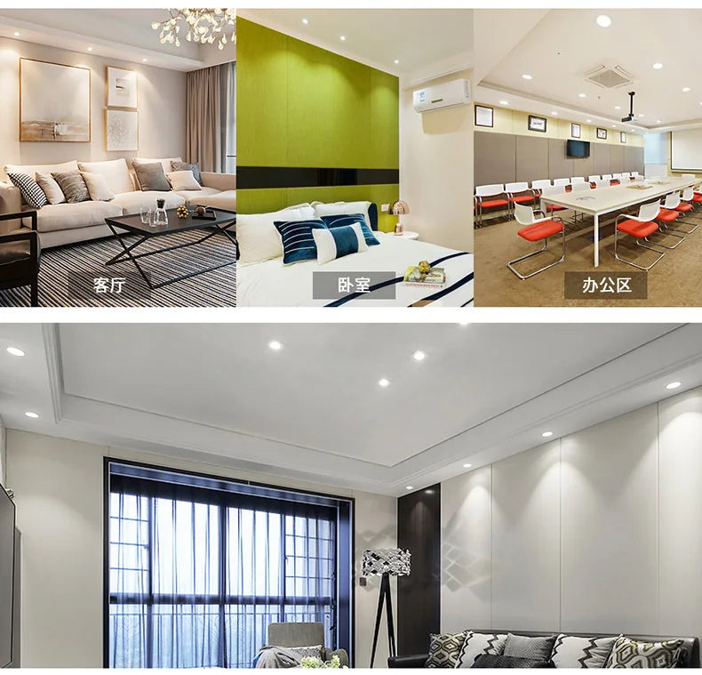 1W 3W 6W MINI Downlight  Dimmable High Power LED Recessed Ceiling DownLight Lamps LED Downlights for Living Room Cabinet Bedroom