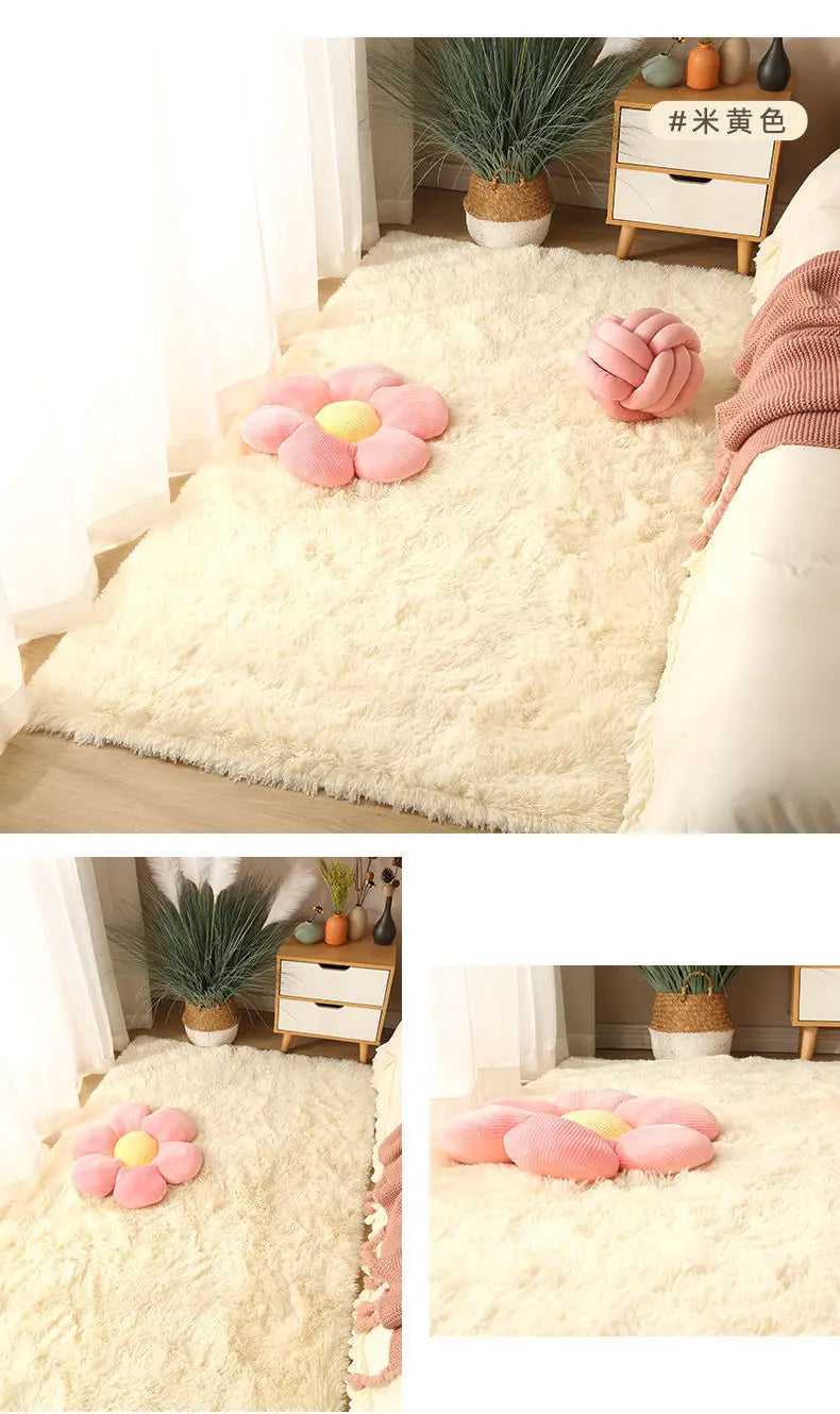 Washable Long Hair Carpet Living Room Coffee Table Fluffy Large Rugs 160x230 Girl Bedroom Thick Carpets In Door Non-slip Mats