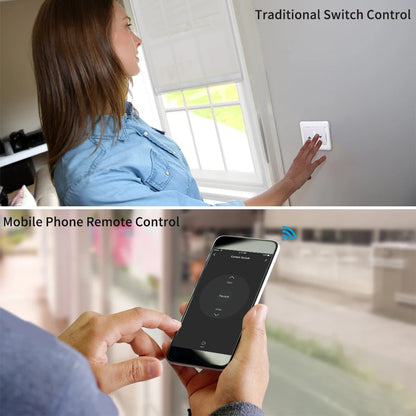 Tuya Smart Life WiFi Curtains Switch Connected Roller Shutters Control Blinds Motor Google Home Alexa Electric Window LoraTap