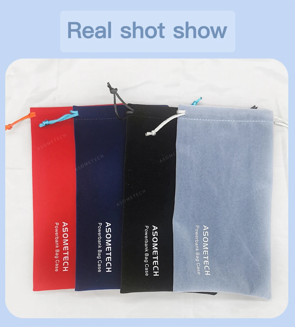 Power Bank Case Bag Carring Pouch Drawstring Bag Travel Portable Protective Storage Bag For Power Bank Mobile Phone Accessories
