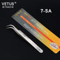 100% brand Stainless Steel anti-static eyelash tweezers superhard Eyelash Extension tool Best Quality Tweezer
