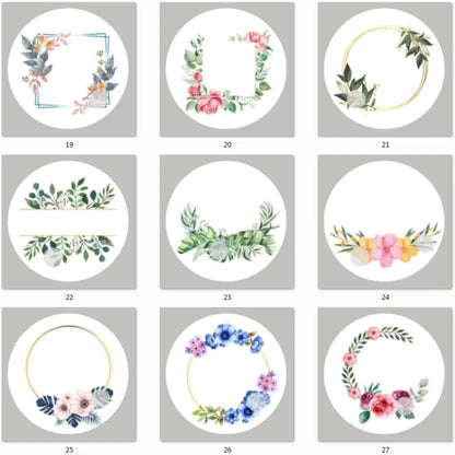 2-7cm Custom Stickers Customized Logos Wedding Birthdays Baptism Stickers Personality Labels Design Own Baking Gift Bag Sticker