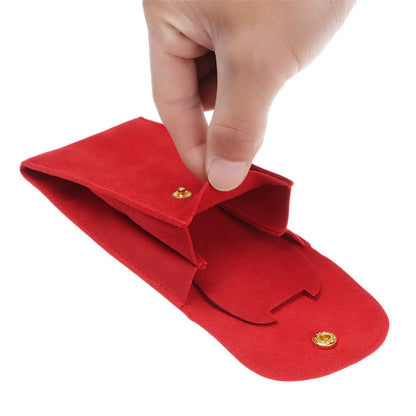 Portable Watch Bag Gift Shock-proof Press Velvet Snap Design Jewelry Box Watch Packing Pouch Storage Bag Single Watch Display