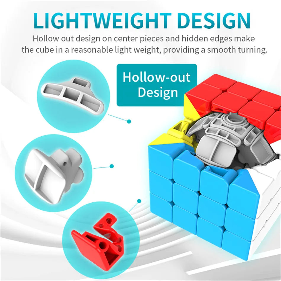 MOYU Speedcube Meilong Magic Cube Stickerless 4x4 5x5 6x6 7x7 8x8  Speed Puzzle Cubes Toys Gift