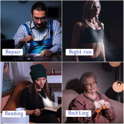 LED Neck Hung Light Hands-Free Neck Light 3 Level Light 3 Temperature Rechargeable USB Reading Lamp High Quality Neck Book Light