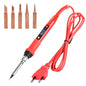 JCD Soldering iron kit adjustable temperature 220V 80W LCD solder welding tools Ceramic heater soldering tips Desoldering Pump
