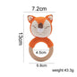 Baby Crochet Animal Rattle Wooden Toys for Children BPA Free Wood Rattle Baby Teether Stroller Game Educational Toy Newborn Gift