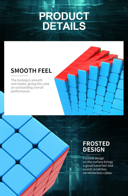MOYU Speedcube Meilong Magic Cube Stickerless 4x4 5x5 6x6 7x7 8x8  Speed Puzzle Cubes Toys Gift