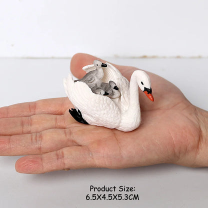 Simulated Bald Eagle Owl pelican Parrot Swan Birds Hand Painted Model Toy Figurine for Kids' Collection Science Educational Toys