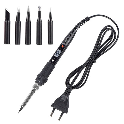 JCD Electric soldering iron 80W LCD Digital Display Adjustable temperature soldering iron tips 220V/110V Welding solder tools