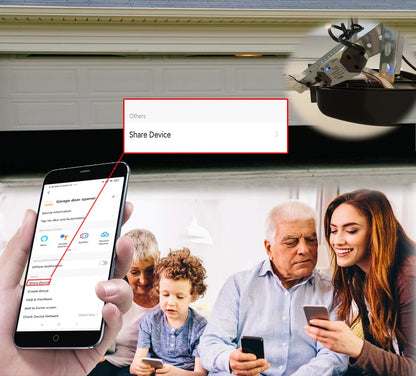 Wofea Smart WiFi Garage Door Opener Switch Controller Compatible with Alexa Echo Google Home SmartLife/Tuya APP No Hub Required