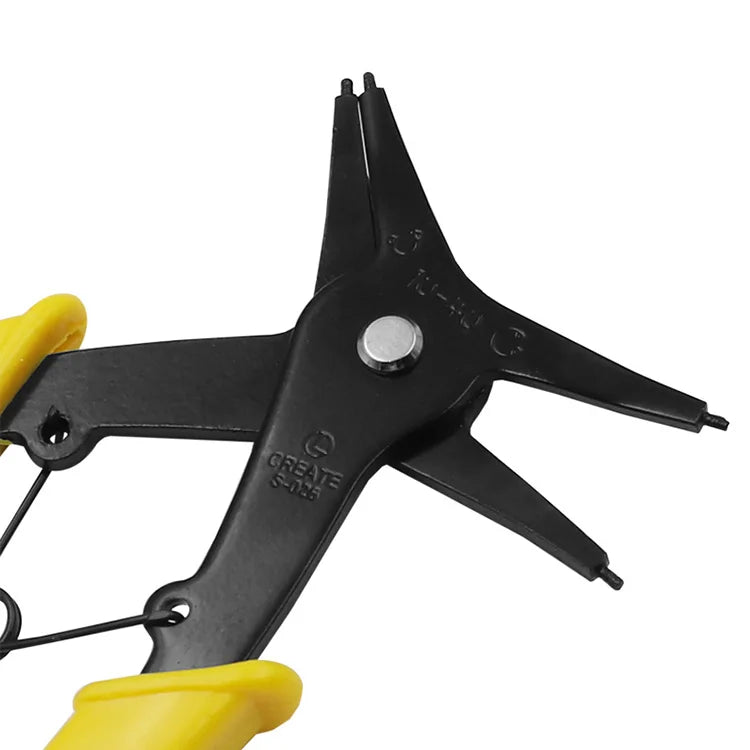 2 in 1 Snap Ring Plier 4 Way Type Circlip Pliers  Multifunctional  Hand Tool