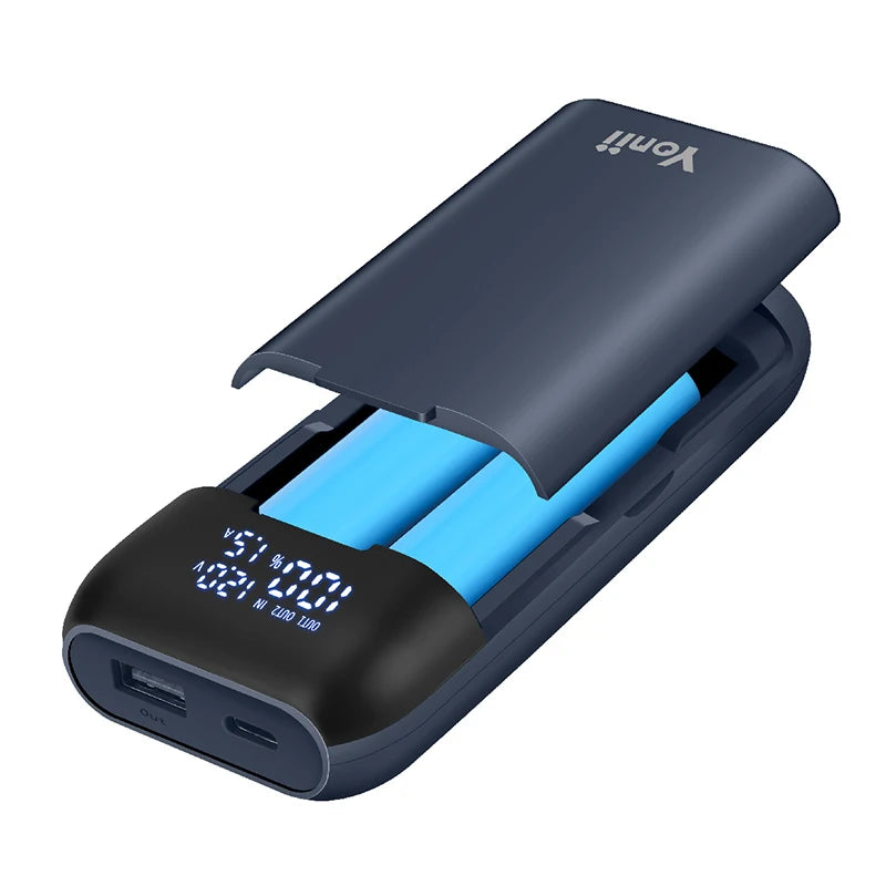 18650 Battery Charger Case DIY Power Bank Box QC3.0 PD 18W Fast Charging Case for 18650 217000 20700 Lithium Battery Charger Box