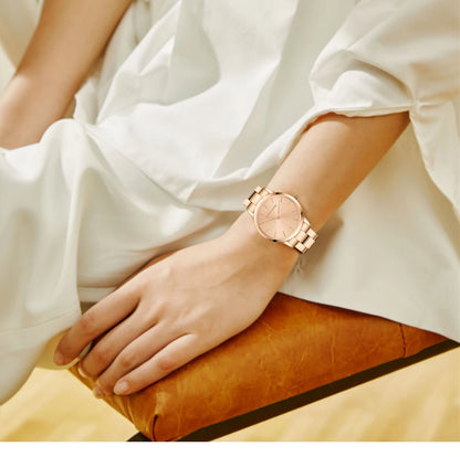 2021 New Watch Women Watches Set Top Brand Luxury Gold Waterproof Quartz Wrist watch ladies Clock Fashion Simple Women Relogio