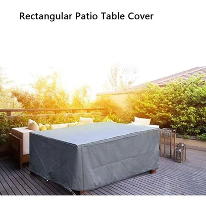 75 Sizes  Furniture Waterproof  Cover For Rattan Table Cube Chair Sofa  Rain Garden Patio Protective Cover Black and Silver