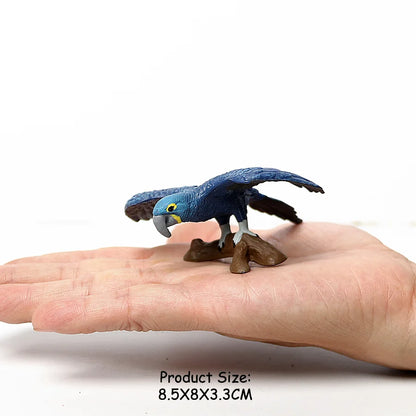 Simulated Bald Eagle Owl pelican Parrot Swan Birds Hand Painted Model Toy Figurine for Kids' Collection Science Educational Toys