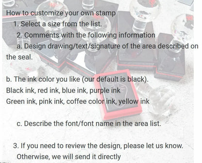 Personalized Logo Self inking Stamp Customized Photosensitive ink Stamp Your design picture