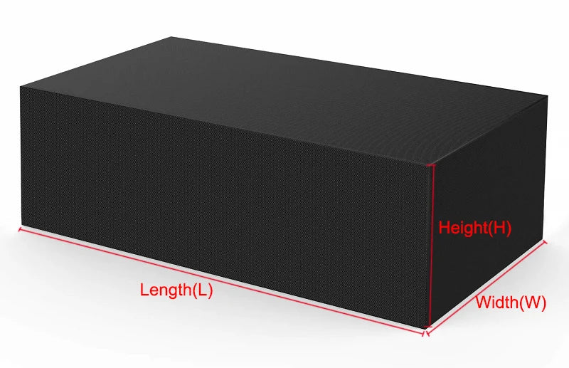 75 Sizes  Furniture Waterproof  Cover For Rattan Table Cube Chair Sofa  Rain Garden Patio Protective Cover Black and Silver