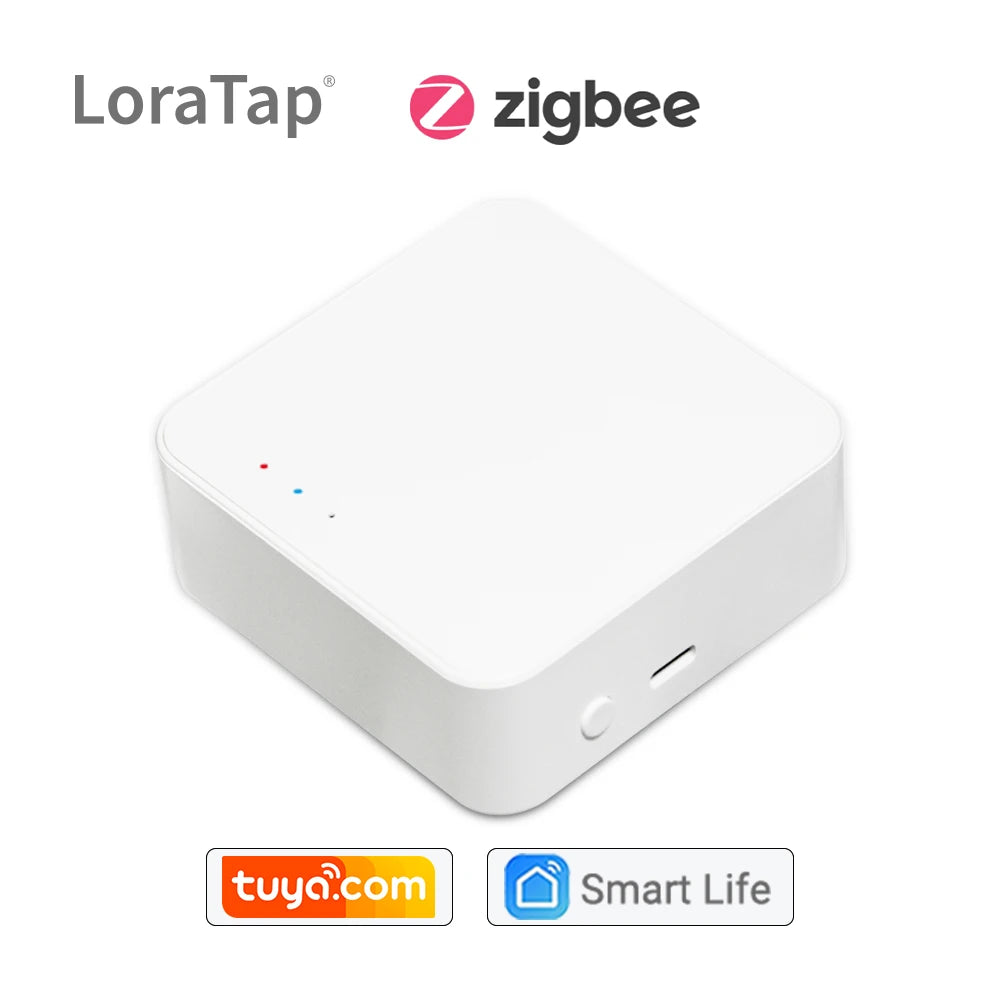 LoraTap Tuya Multi-mode WiFi ZigBee 3.0 Bluetooth Mesh Gateway Hub Bridge Wireless and Wired Smart Life App Remote Control