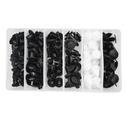100pcs Trim Panel Retainer Fastener Kit Mixed Auto Fastener Clip Car Body Push Retainer Pin Rivet Bumper Door Car Accessories