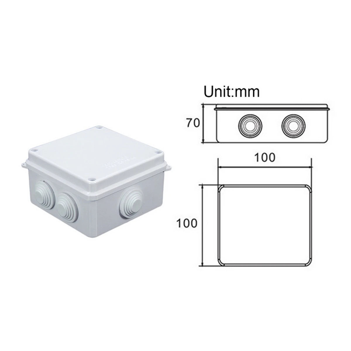 RA RT Wholesale ABS Plastic IP65 IP55 Waterproof Junction Box DIY Outdoor Electrical Connection Box Cable Branch Box