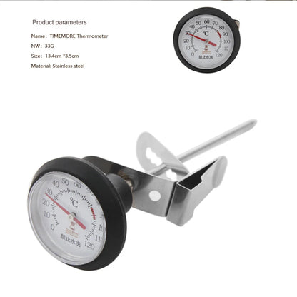 TIMEMORE Stainless Steel Coffee Temperature Meter Probe Thermometer Coffee Pot Milk Frothing Jug Cafe Kitchen Measuring Tools