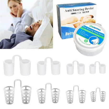 Anti Snoring Sleep Nose Clip Snore Stop Aid Nasal Dilators Device Congestion Aid No Strips Cones Sleeping Aid Device