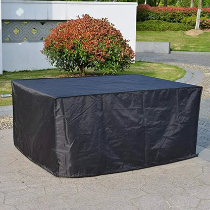 75 Sizes  Furniture Waterproof  Cover For Rattan Table Cube Chair Sofa  Rain Garden Patio Protective Cover Black and Silver