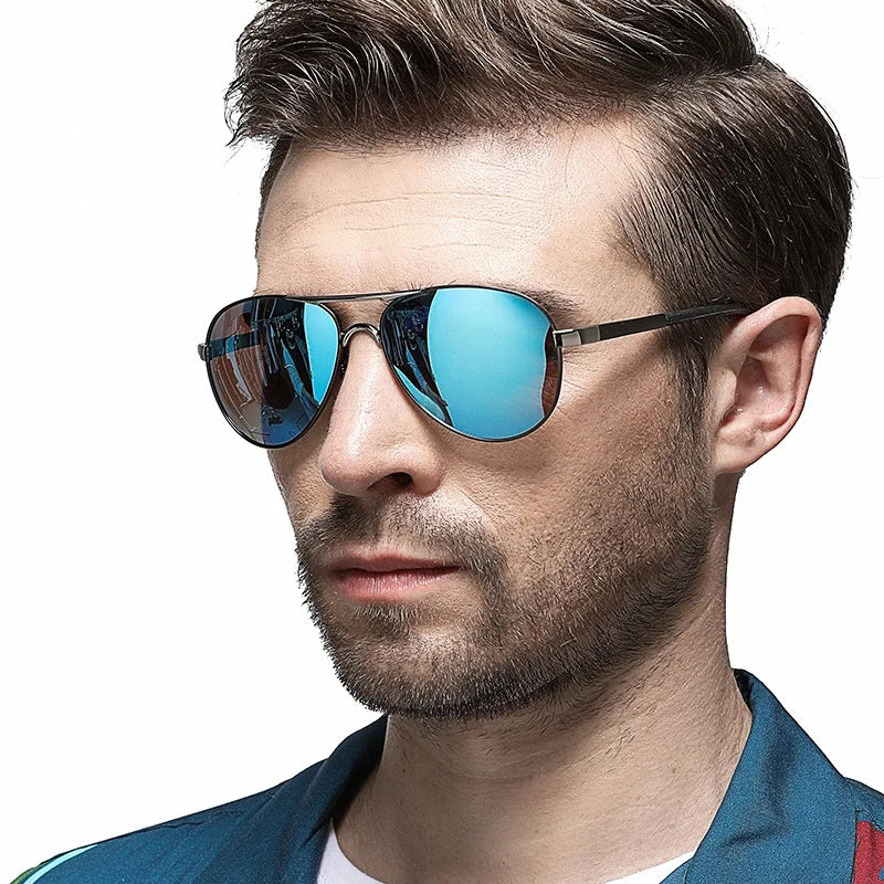 AOWEAR Aviation Polarized Sunglasses Men Driving Mirror Sun Glasses Male Brand Design Classic Pilot Eyewear Oculos Gafas De Sol