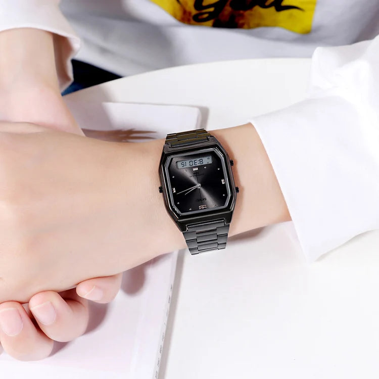 SKMEI Fashion Sport 3Time Chrono Digital Electronic Wristwatch For Men Women Double Display Waterproof Chrono Watch Reloj Hombre